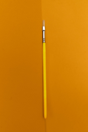 Щетина плоская окрашеная ручка